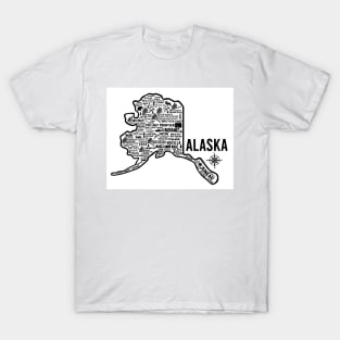 Alaska Map T-Shirt